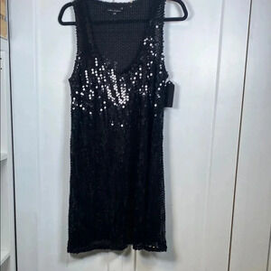 Urban Behavior Black Sleeveless Mini Dress - large